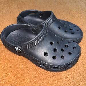 Crocs Classic Clogs Black Unisex Kids Size C13 Slip-On Sandals